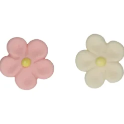 Kakepynt blomster marsipan 12stk 3cm-Funcakes Hot