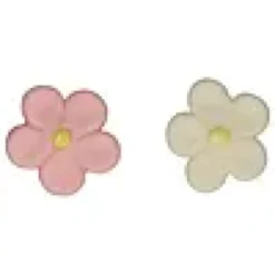 Kakepynt blomster marsipan 12stk 3cm-Funcakes Hot