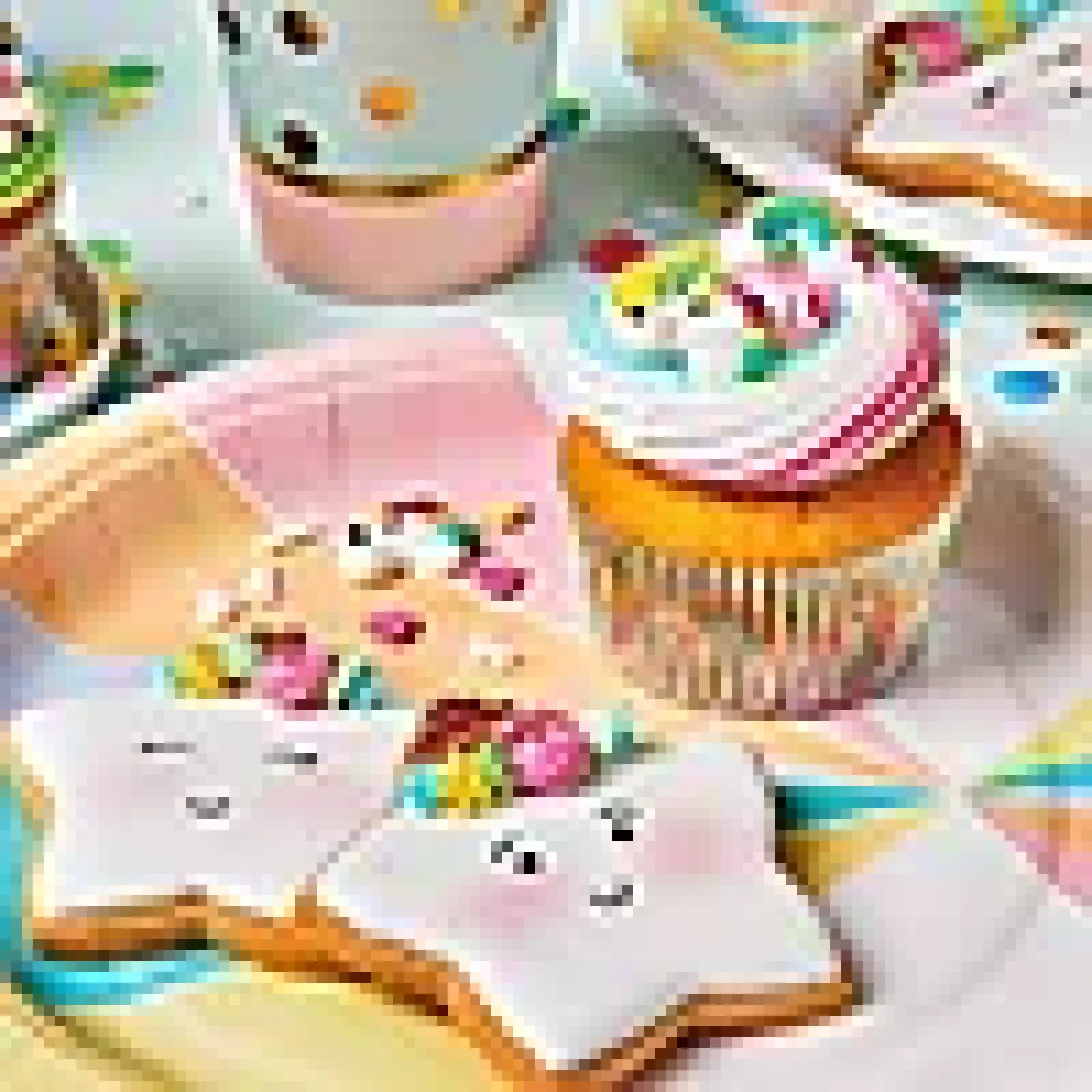 Kakepynt enhjørning 12stk-Funcakes Clearance