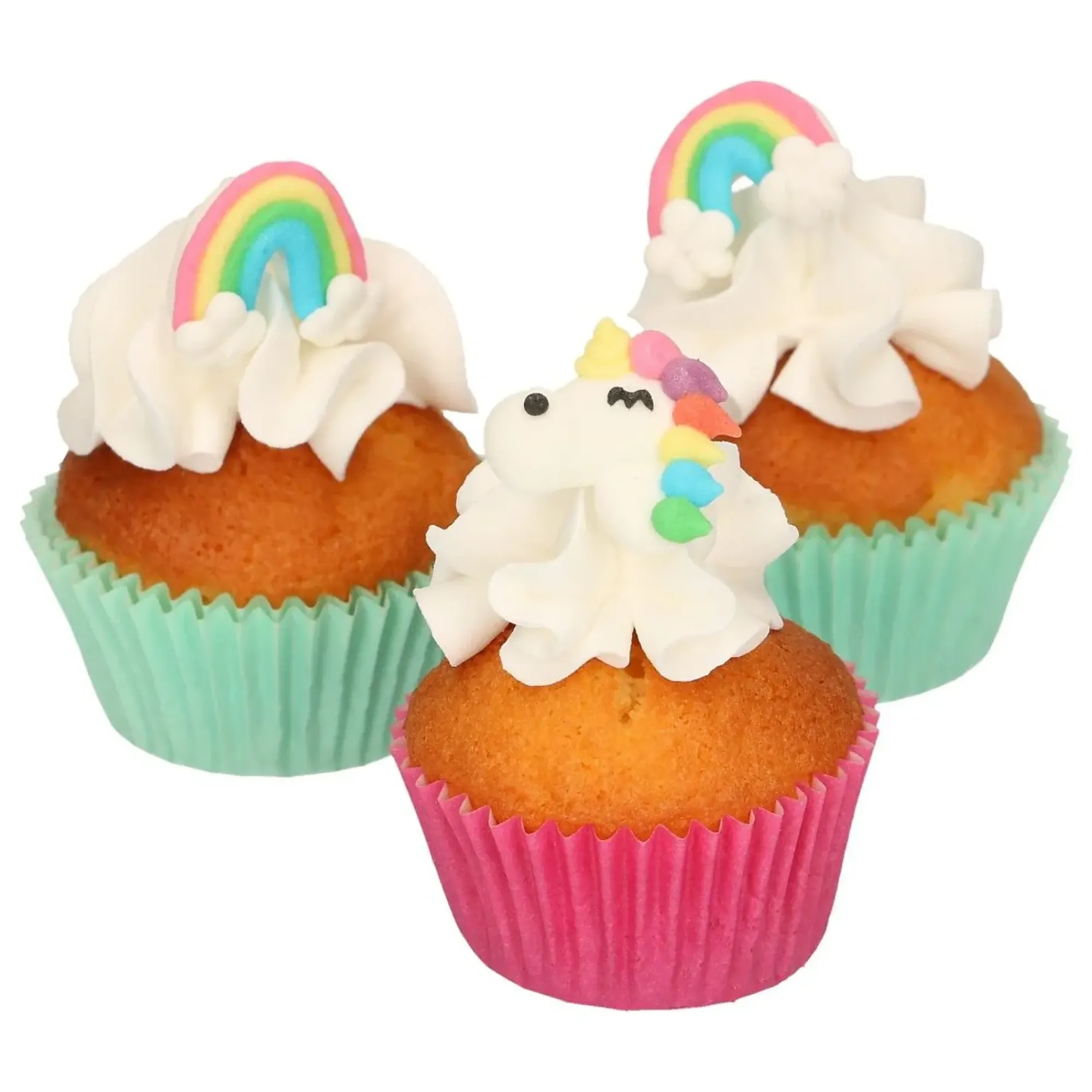 Kakepynt enhjørning 12stk-Funcakes Clearance