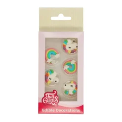 Kakepynt enhjørning 12stk-Funcakes Clearance