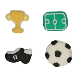 Kakepynt fotball 8stk-Funcakes Outlet