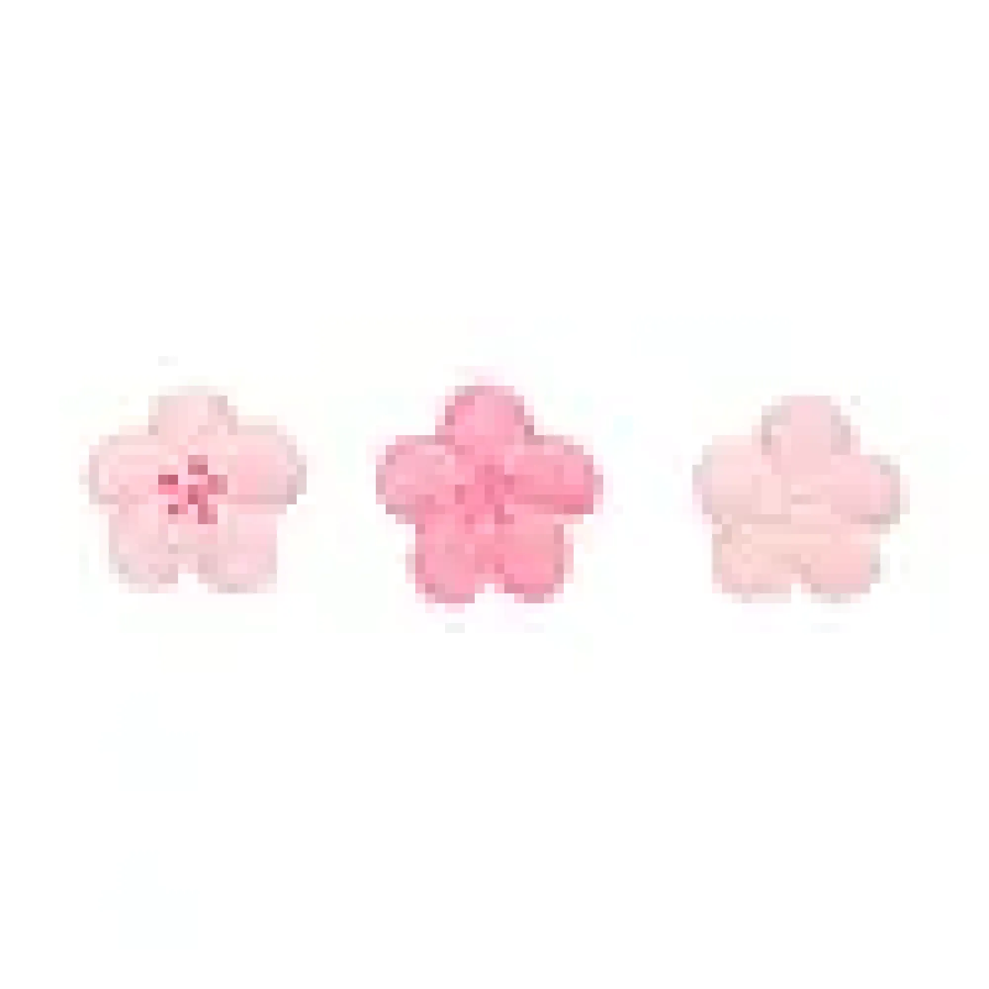 Kakepynt spiselig blomster rosa ass 24stk-Funcakes Sale