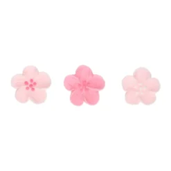 Kakepynt spiselig blomster rosa ass 24stk-Funcakes Sale