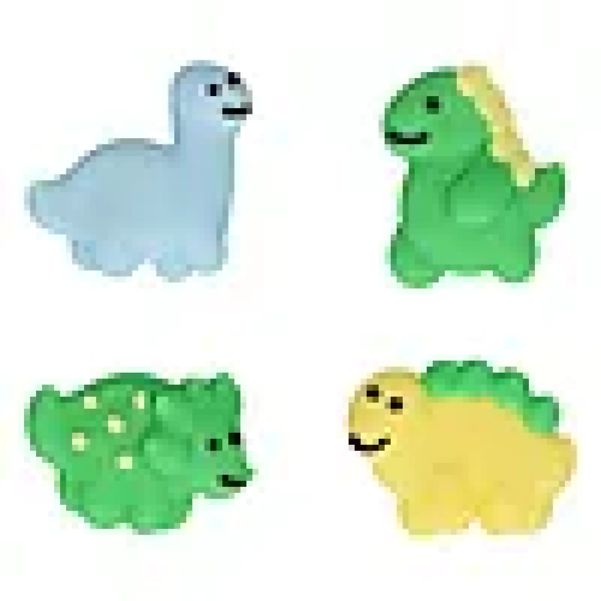 Kakepynt Spiselig Dinosaur 2cm 8stk-Funcakes