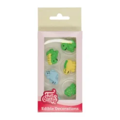 Kakepynt Spiselig Dinosaur 2cm 8stk-Funcakes