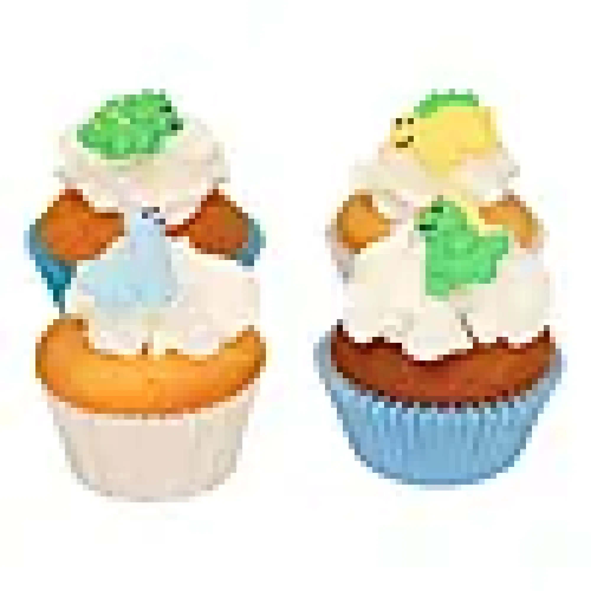 Kakepynt Spiselig Dinosaur 2cm 8stk-Funcakes