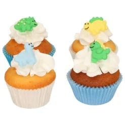 Kakepynt Spiselig Dinosaur 2cm 8stk-Funcakes