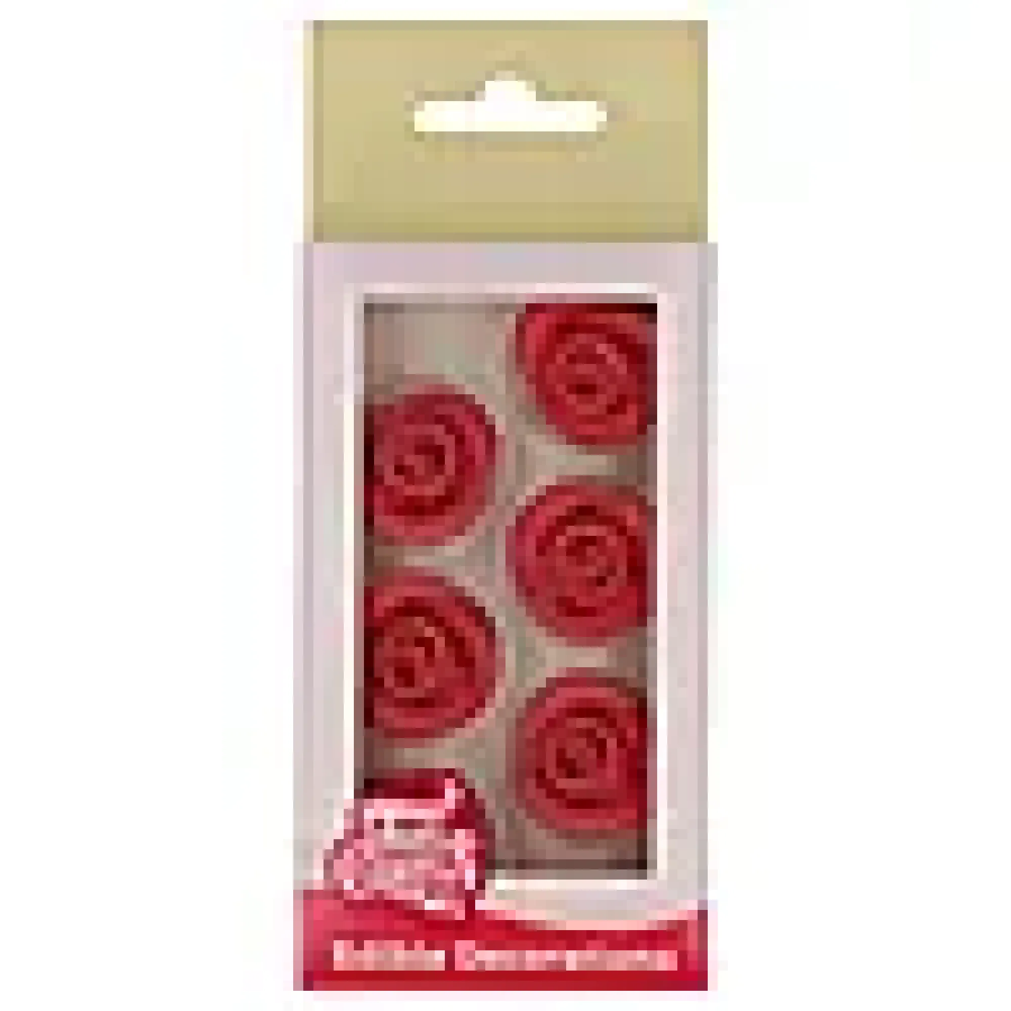 Kakepynt spiselige roser 6stk-Funcakes Online
