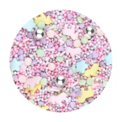 Kakestrø enhjørning pastell 90g-Cacas Discount