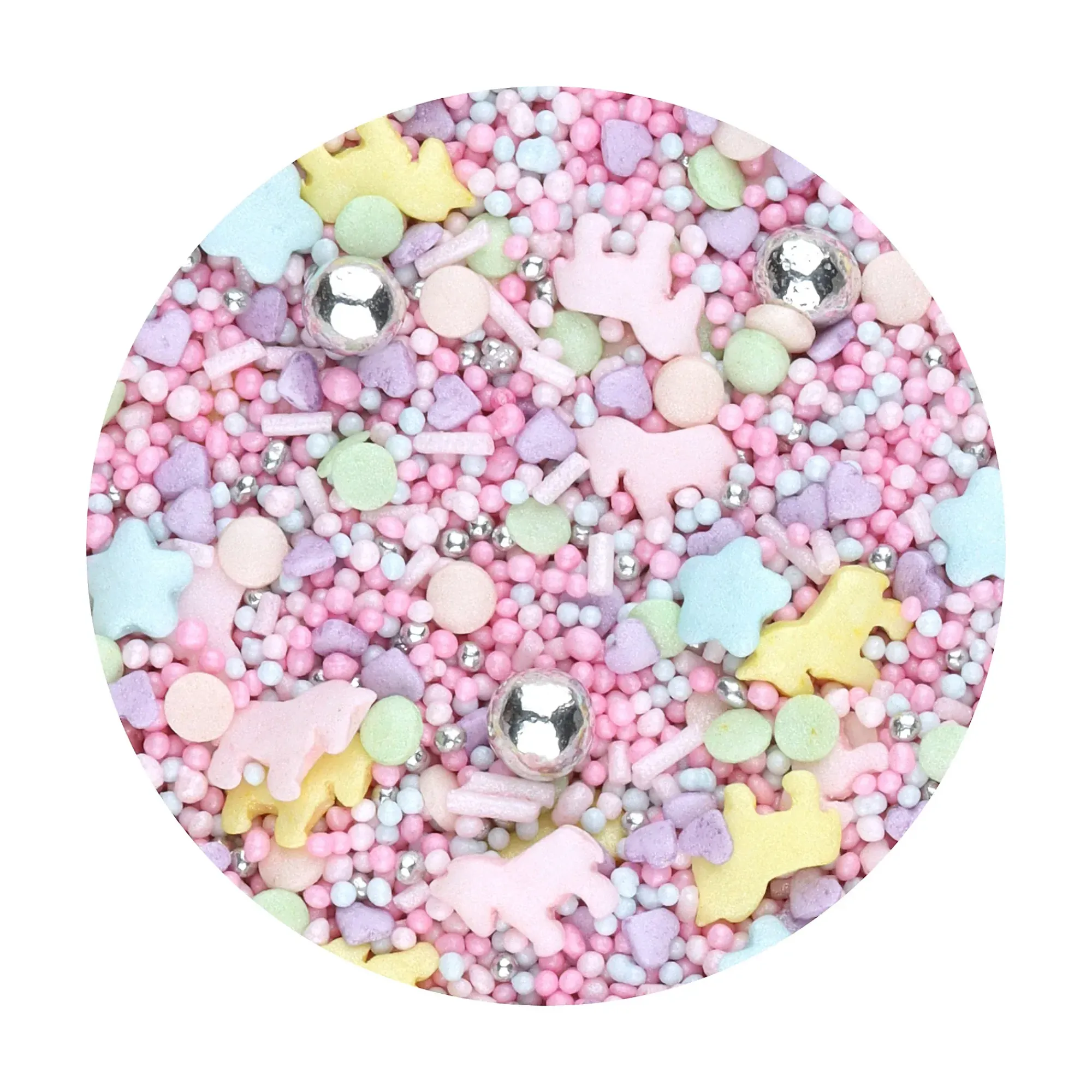 Kakestrø enhjørning pastell 90g-Cacas Discount