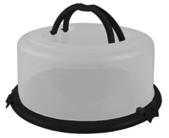 Kaketine rund md transparent lokk og sort hank-Gies Best
