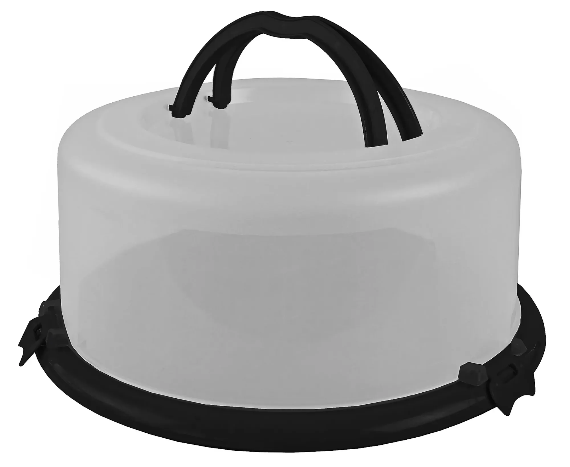 Kaketine rund md transparent lokk og sort hank-Gies Best