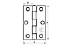 Kanthengsel 1504 elgalvanisert 89mm-Pn Beslag Sale