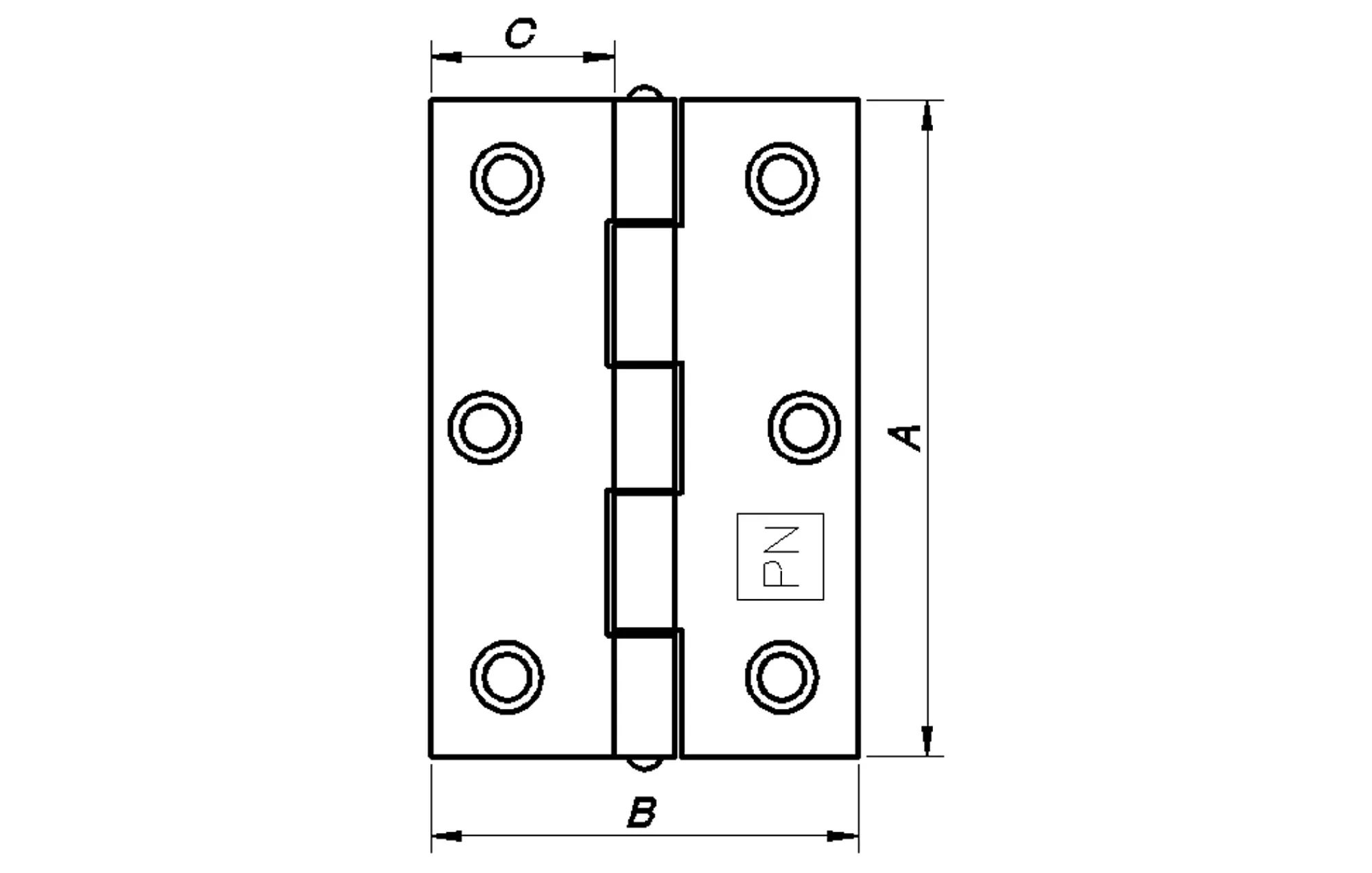 Kanthengsler 76mm rustfri-Pn Beslag Online