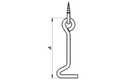 Kastekrok 3402 GZ 100mm-Pn Beslag Clearance