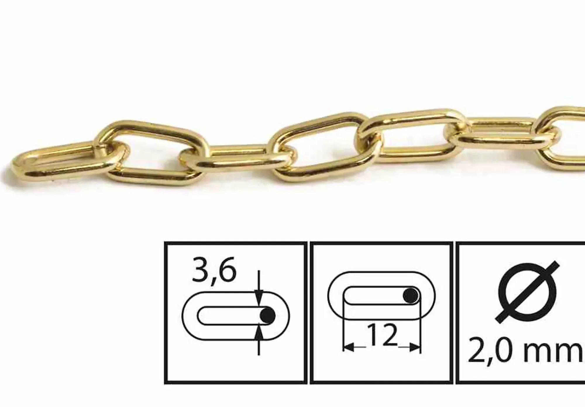 Kjetting 200-1 form 2m SB-Habo Sale