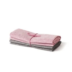 KJØKKENHÅNDKLE 100% LIN 2STK ROSA/BETONG 50X70CM-Axlings Clearance