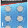 Knappcellebatteri CR2032 Lithium 6PK-Hycell Hot