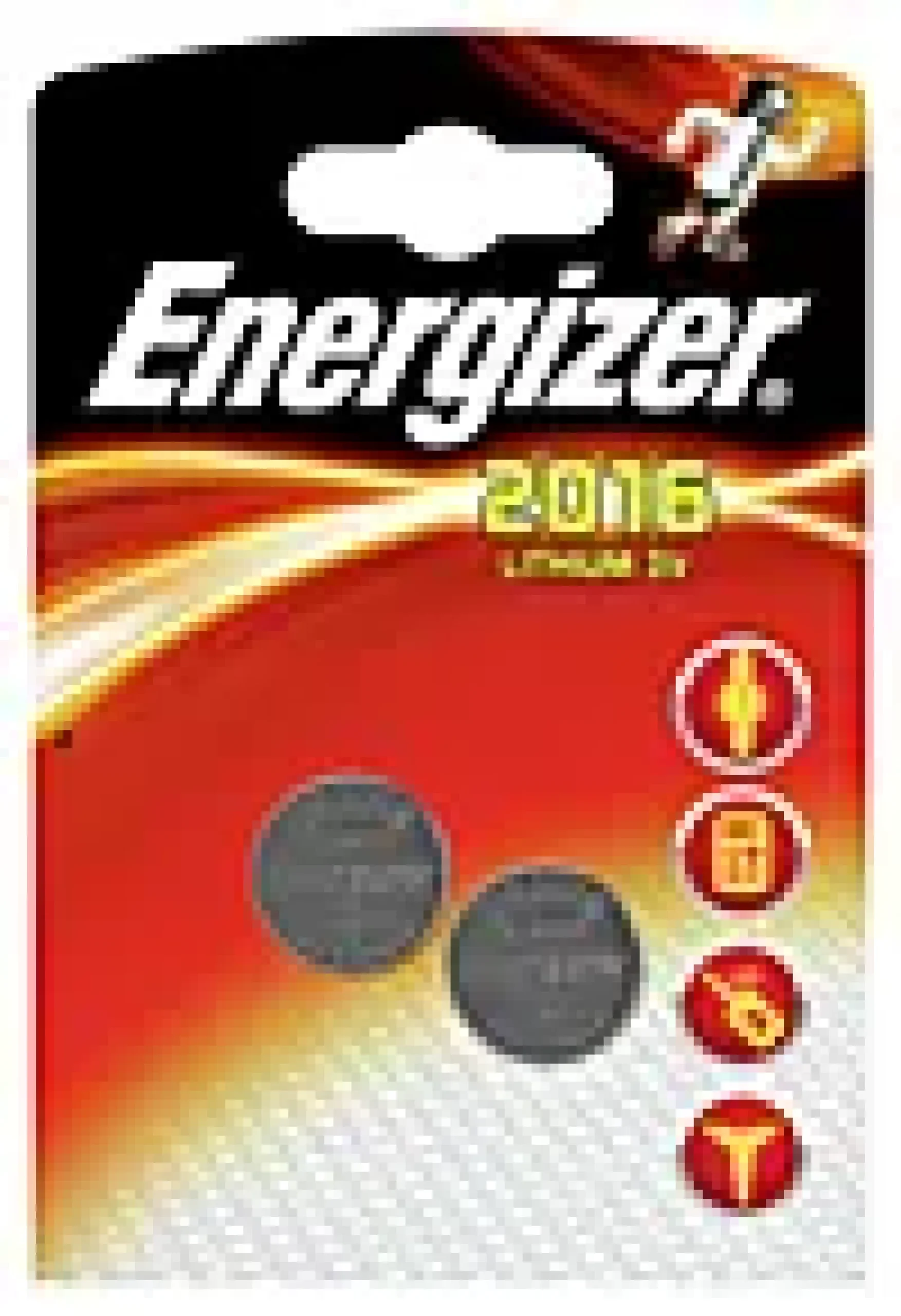 Knappcellebatteri CR2016 3V Lithium 2stk-Energizer New