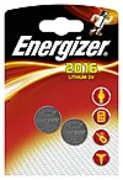 Knappcellebatteri CR2016 3V Lithium 2stk-Energizer New