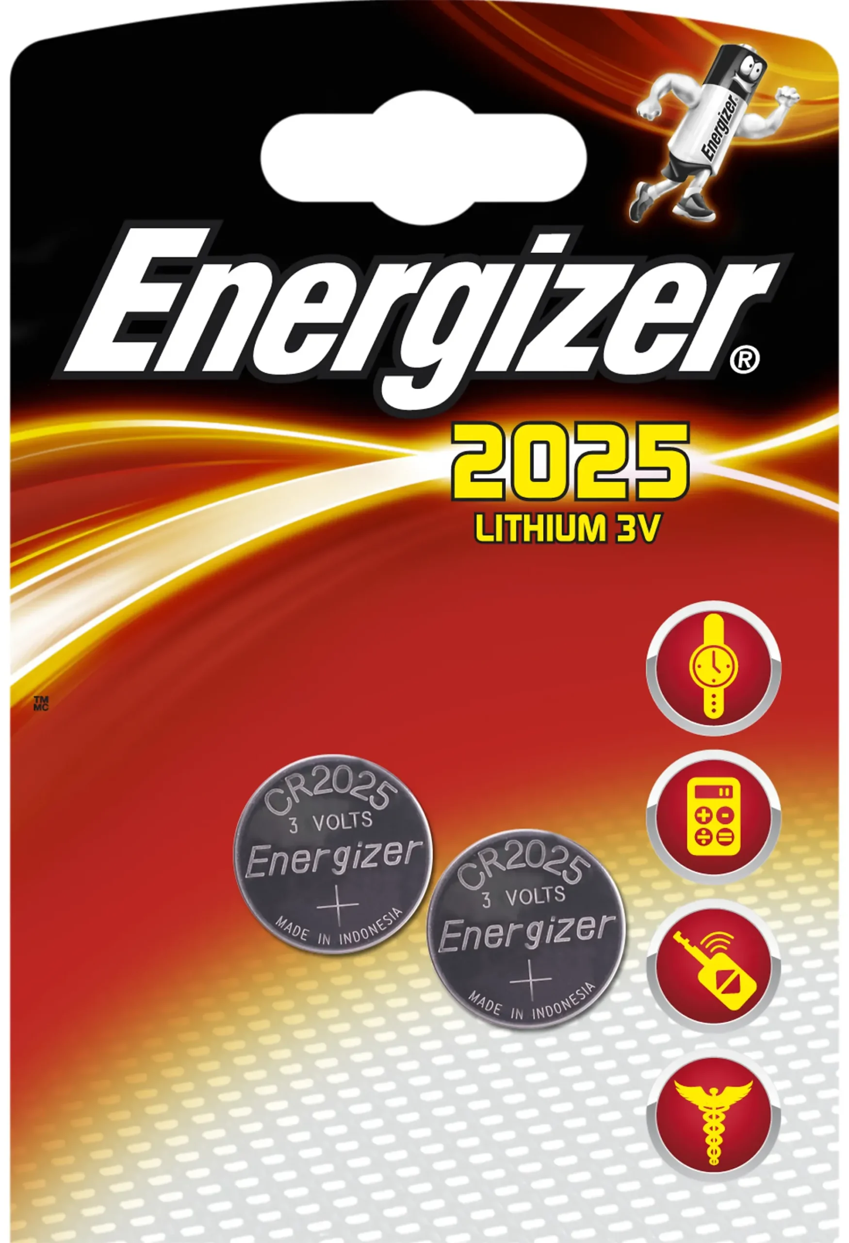 Knappcellebatteri CR2025 3V Lithium 2stk-Energizer Discount