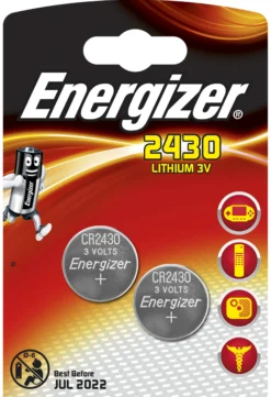 Knappcellebatteri CR2430 3V Lithium 2stk-Energizer