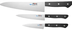 Knivsett 3deler Kokkekniv HB-85 Grønnsakskniv HB-55 Grønnskaskniv HB 40-Mac Sale