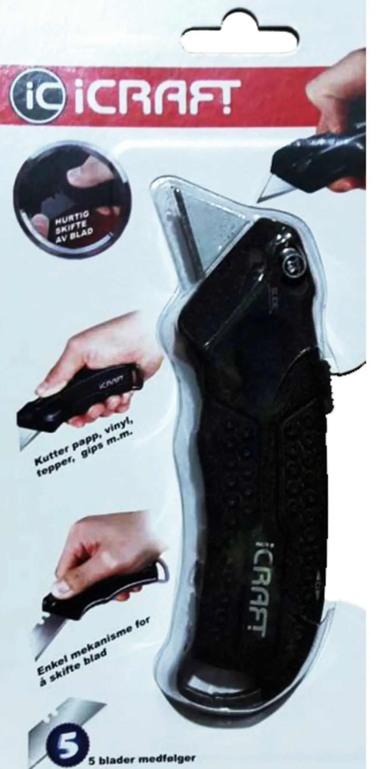 Kniv skyvbar alu quick-Icraft Online
