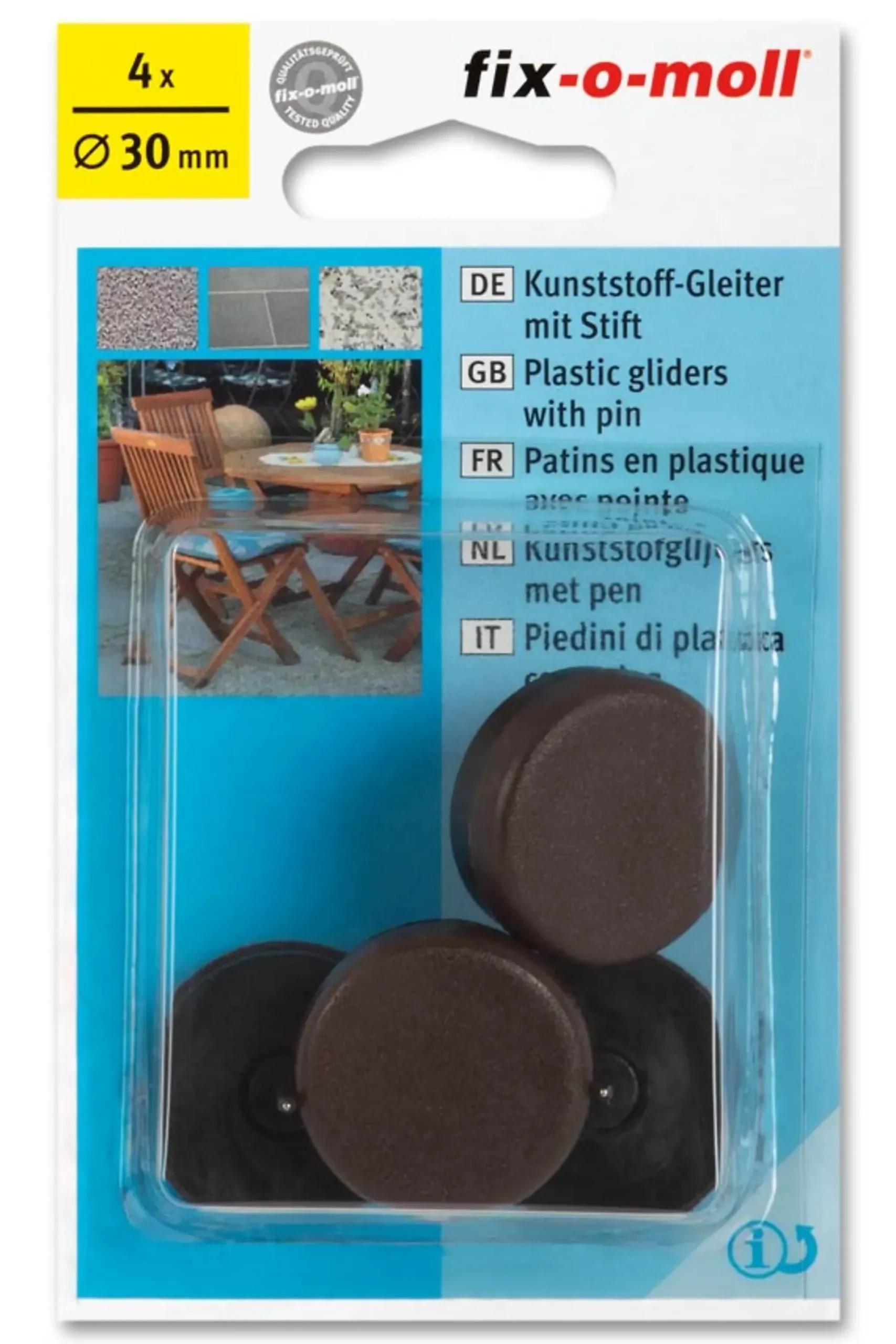 KNOTT FOR STOL-BORDBEN,MOT RIPER,STØY.TEPPE,HARDE,VÅTE GULV-Fix O Moll Best