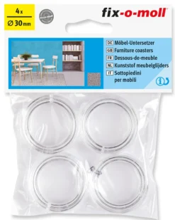 Knott transp 30mm 908 til stol/bord/pianoben-Fix O Moll Best