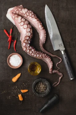 KOKKEKNIV OPAL SANTOKU GRÅ 16,5CM-Øyo Discount