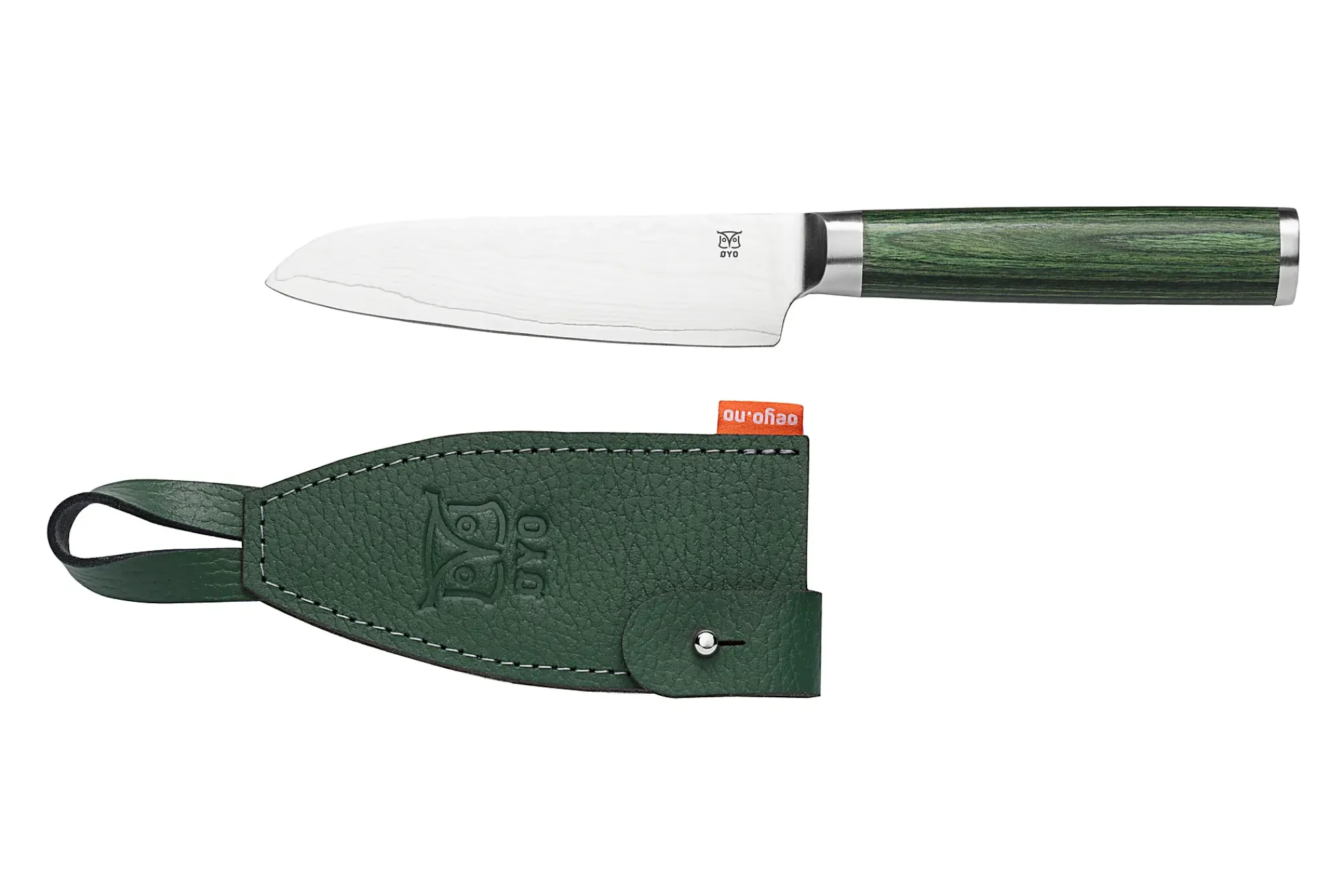 Kokkekniv smaragd damask 12cm-Øyo Hot