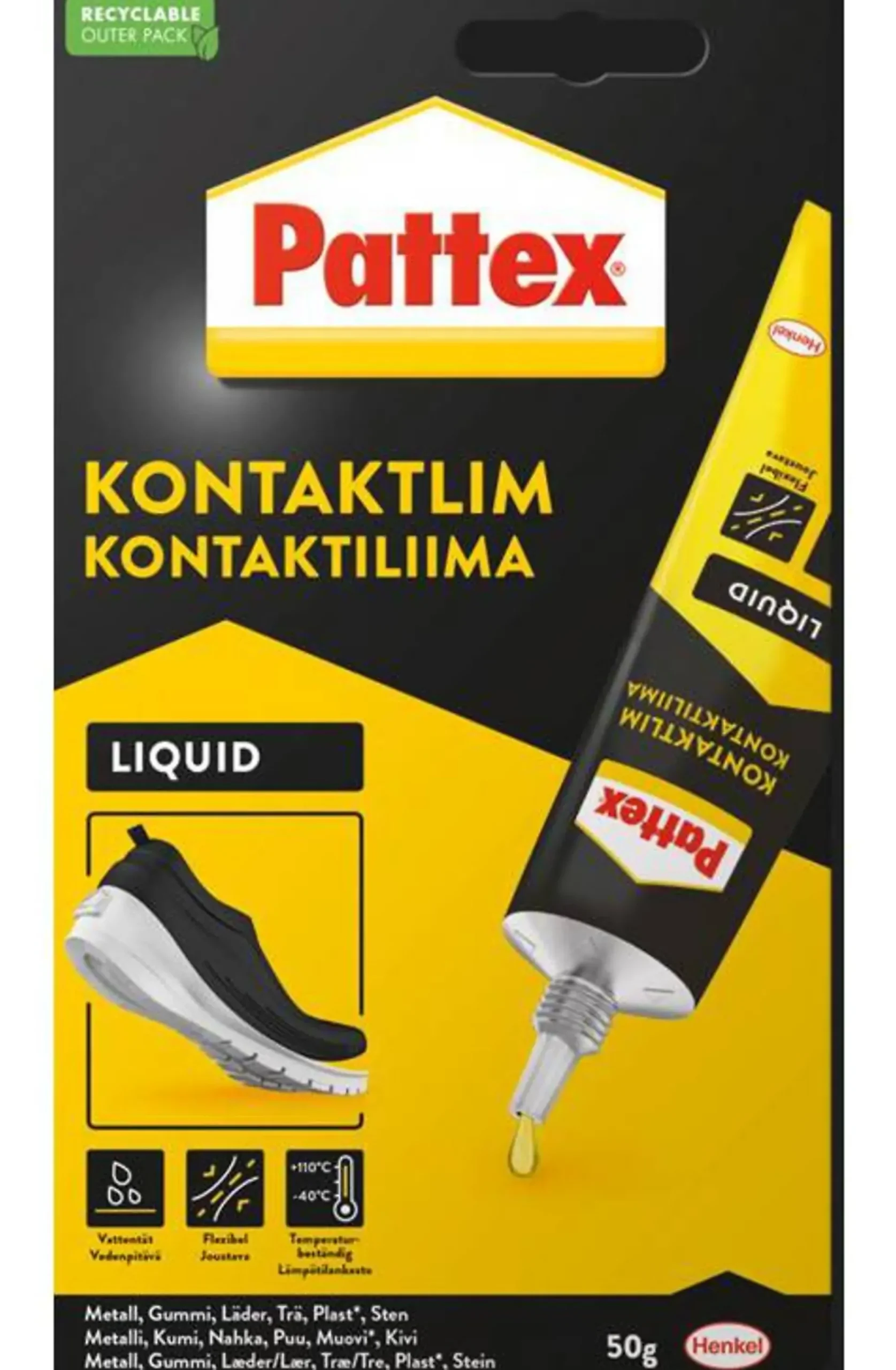 Kontaktlim liquid 50g-Pattex