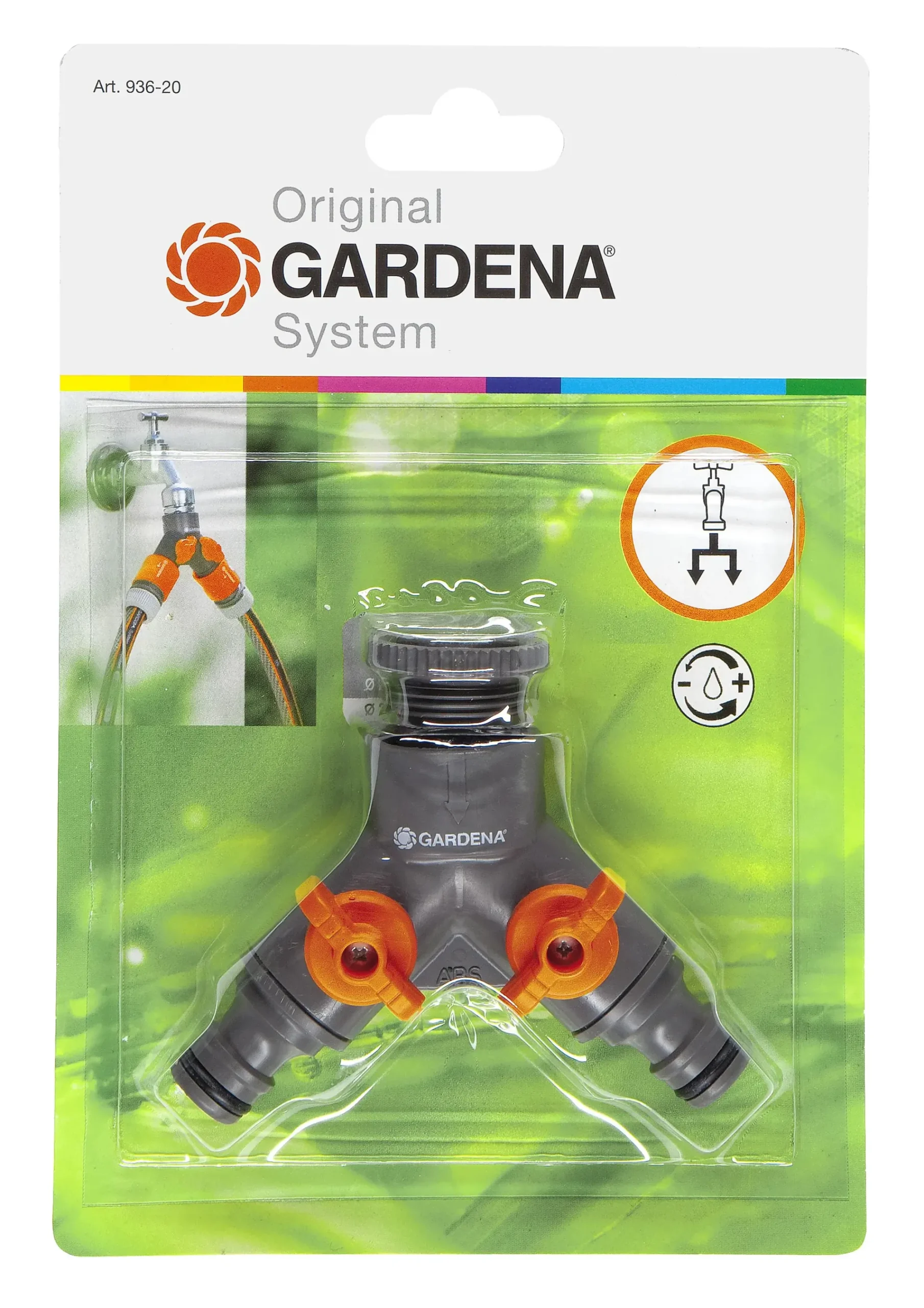Krankobling 936 1/2" dobbelt uttak-Gardena New
