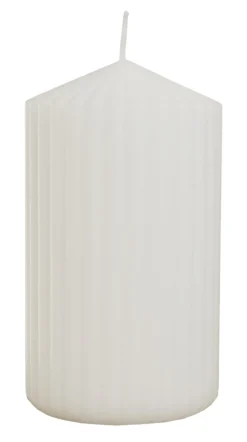 Kubbelys med riller 7x12cm-Diana lys Online