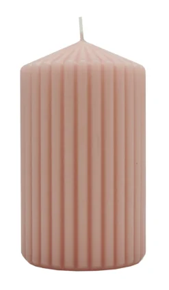 Kubbelys med riller 7x12cm st. lyng-Diana lys Best