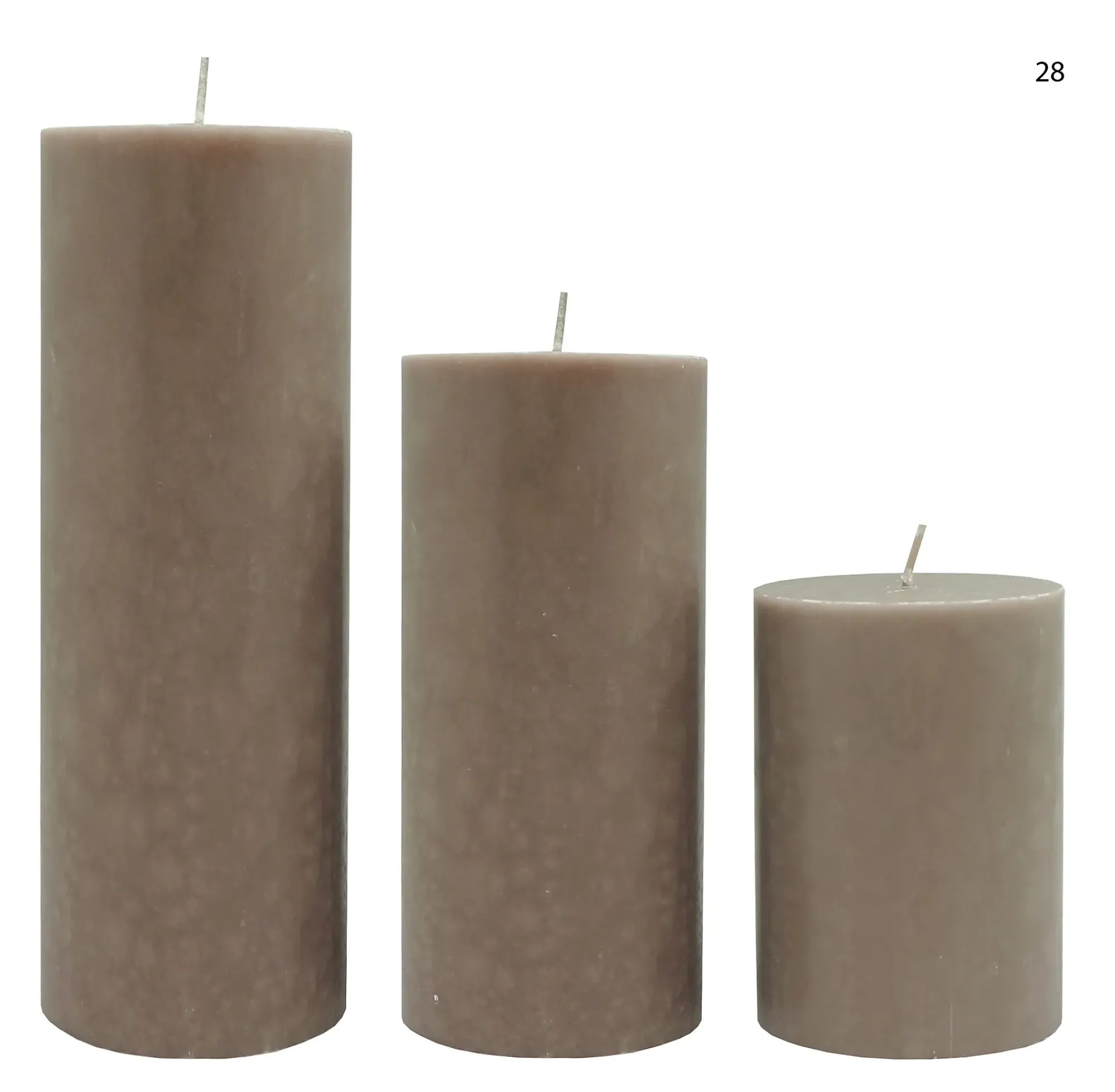 KUBBELYS 7X20CM STEARIN-Diana lys Outlet