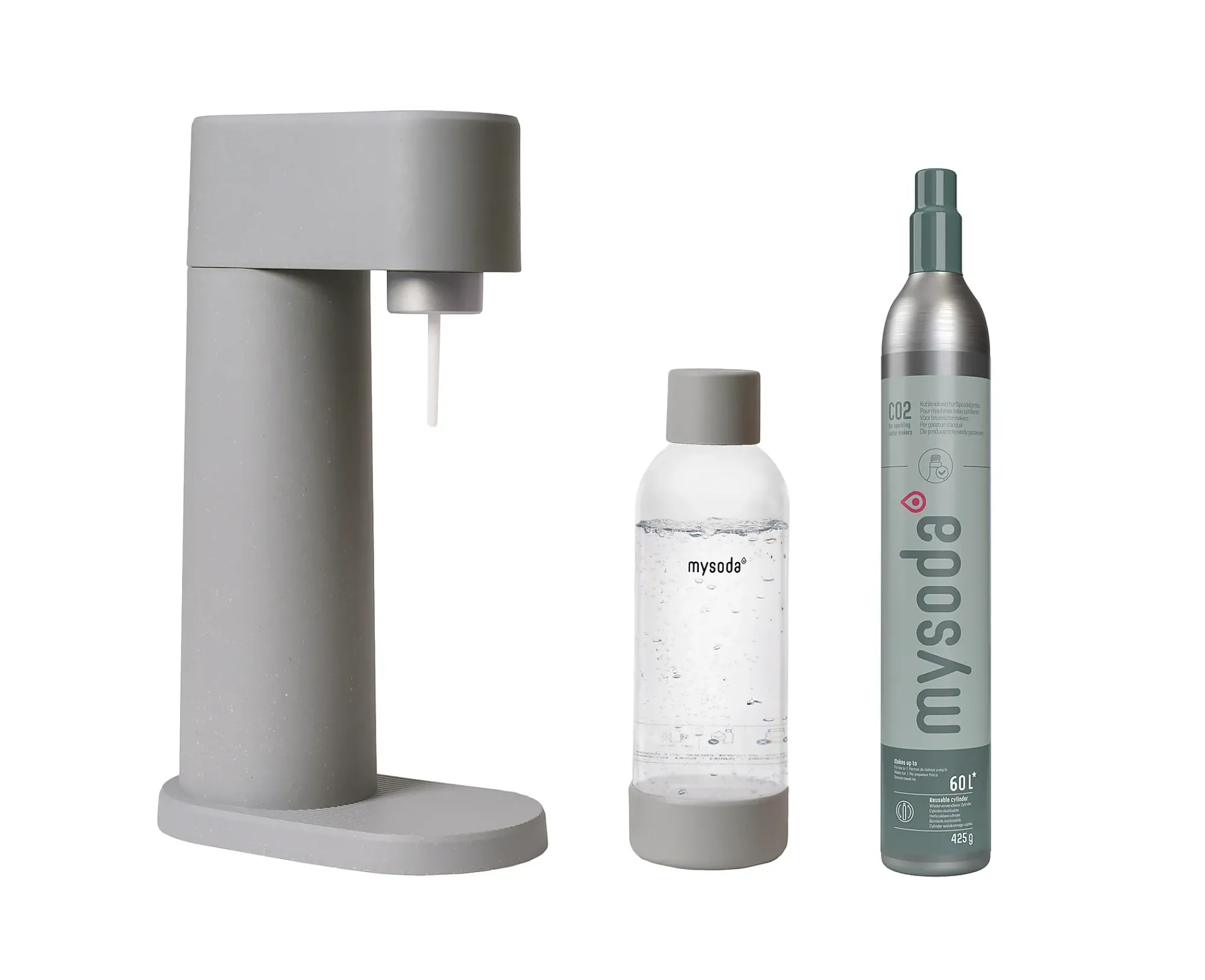 Kullsyremaskin Woody Gray (incl. 60L sylinder)-Mysoda Outlet