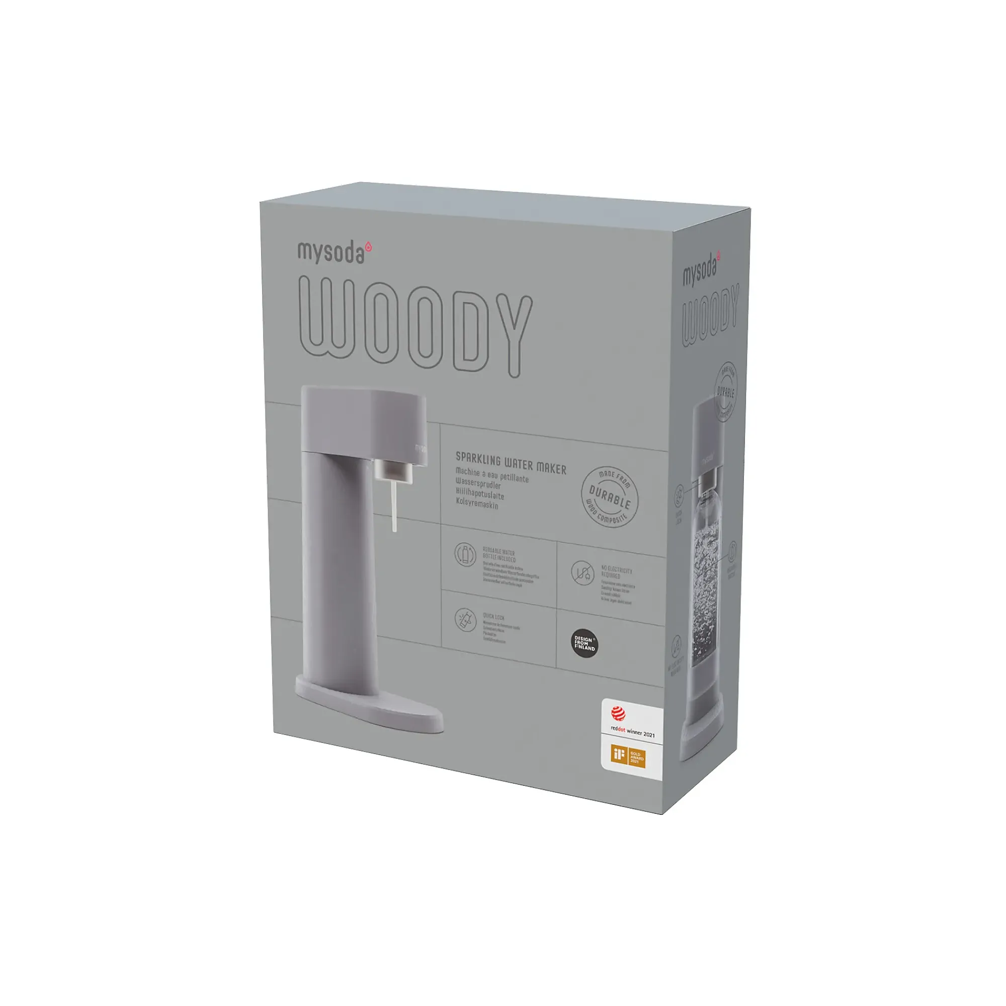 Kullsyremaskin Woody Gray (incl. 60L sylinder)-Mysoda Outlet
