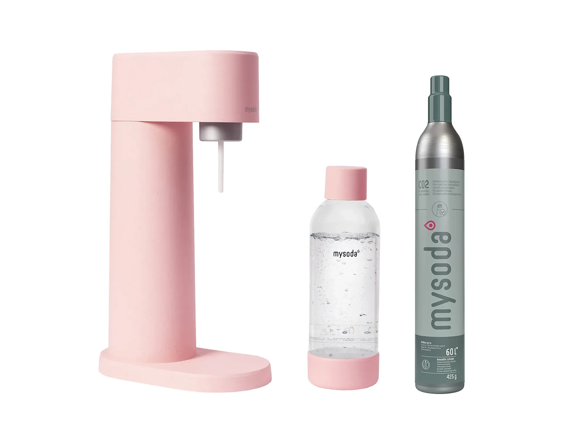 Kullsyremaskin Woody Pink (incl. 60L sylinder)-Mysoda Hot