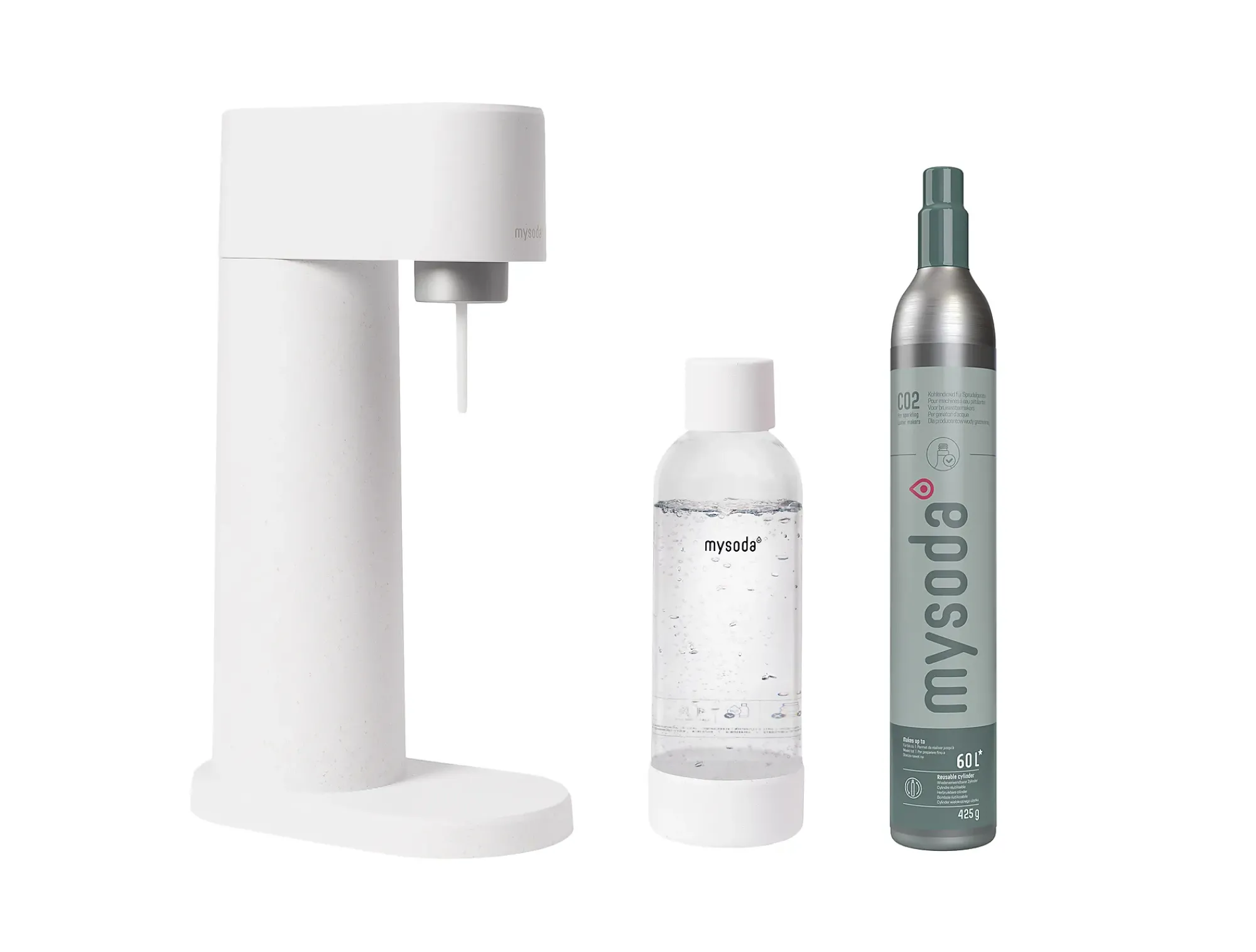 Kullsyremaskin Woody White (incl. 60L sylinder)-Mysoda Hot