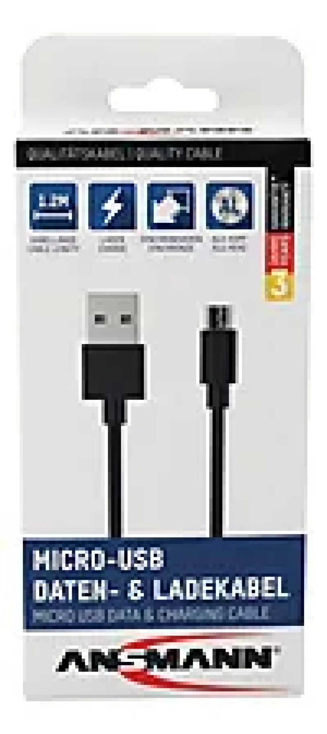 Ladekabel Micro-USB 1,2m-Ansmann Discount