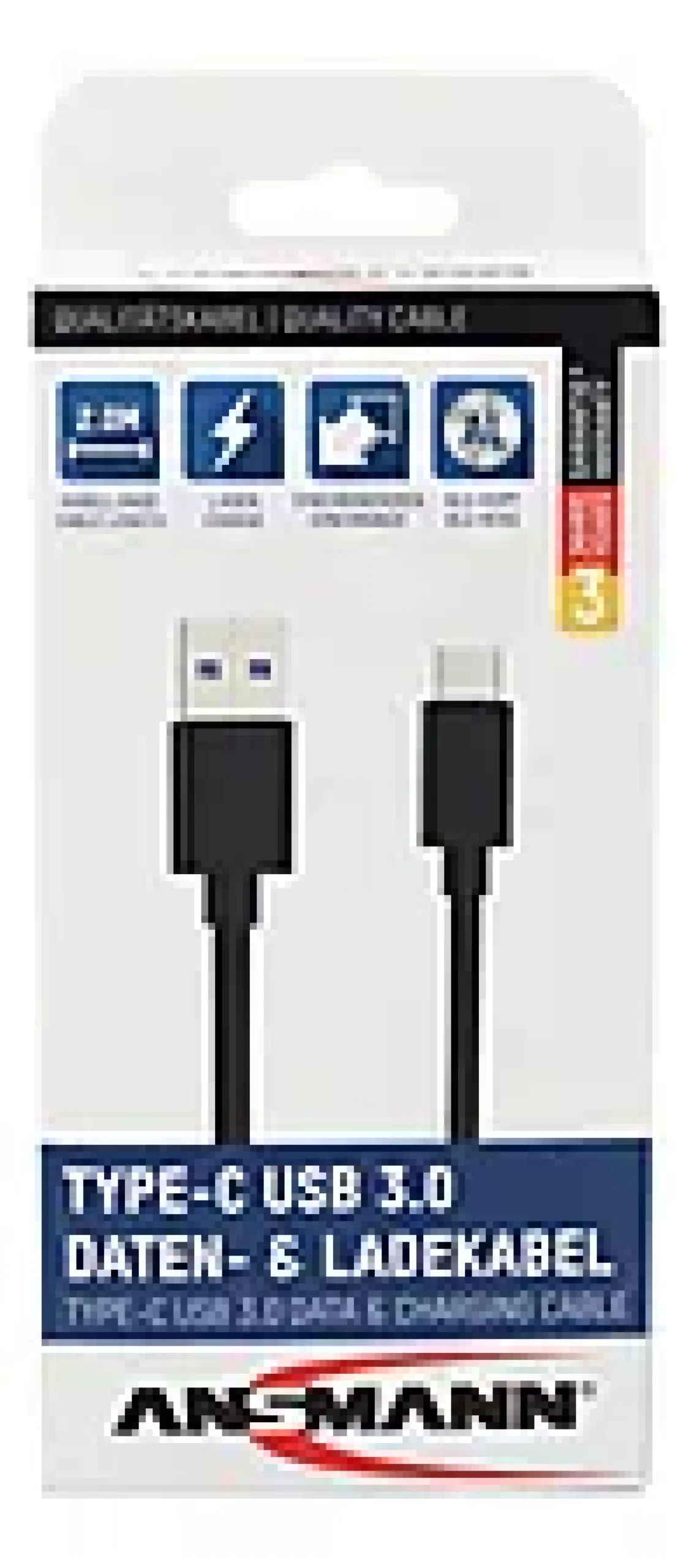 Ladekabel USB-A til USB-C 2m-Ansmann Sale