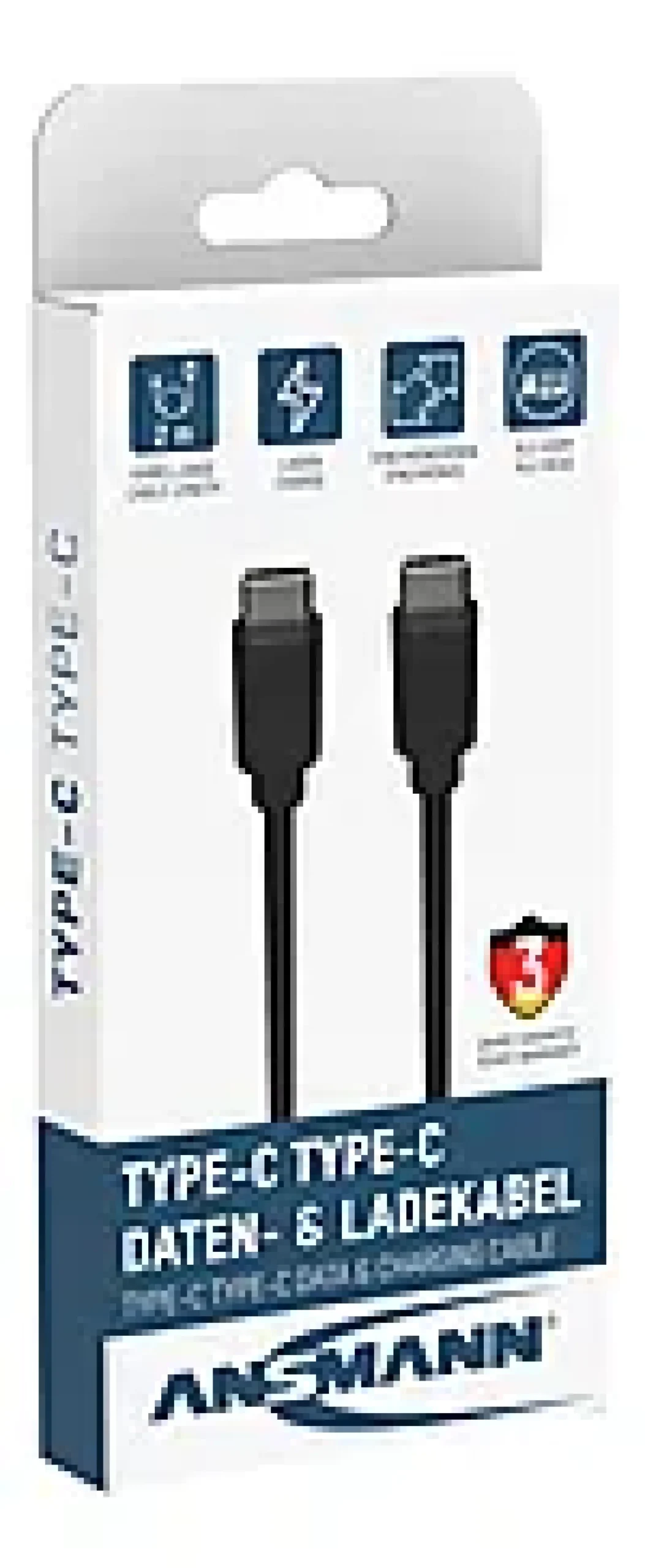 Ladekabel USB-C til USB-C 2m-Ansmann Sale