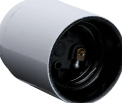 Lampeholder E27 gjenget med strekkavlaster-Gelia Online