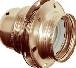 Lampeholder jord E27 gjenget 2stk ringer-Gelia Hot