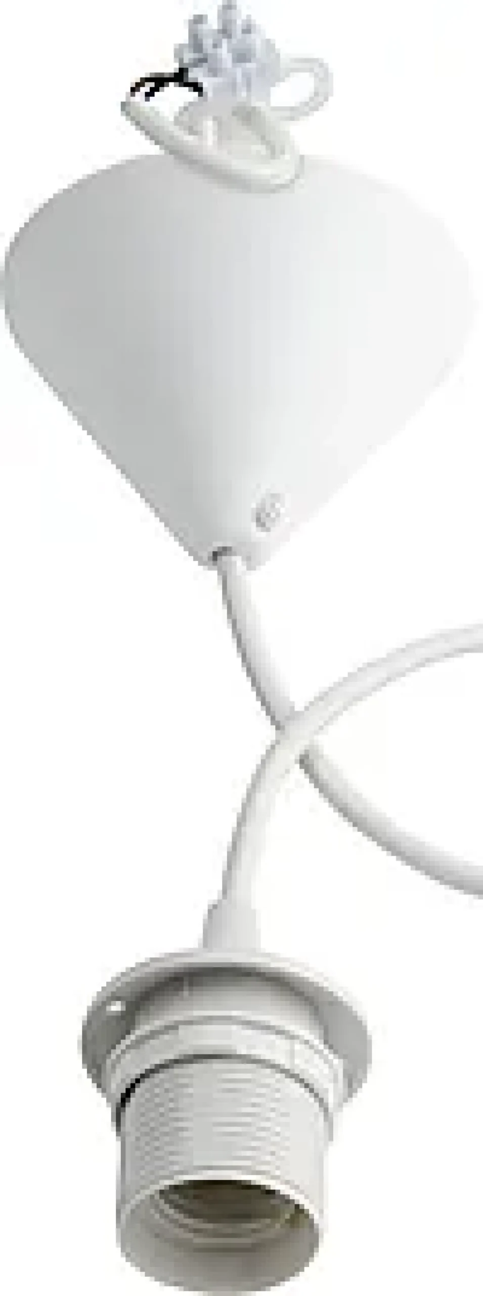 Lampeoppheng E27 plast tekstilkabel 1,8m-Gelia