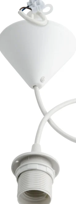 Lampeoppheng E27 plast tekstilkabel 1,8m-Gelia