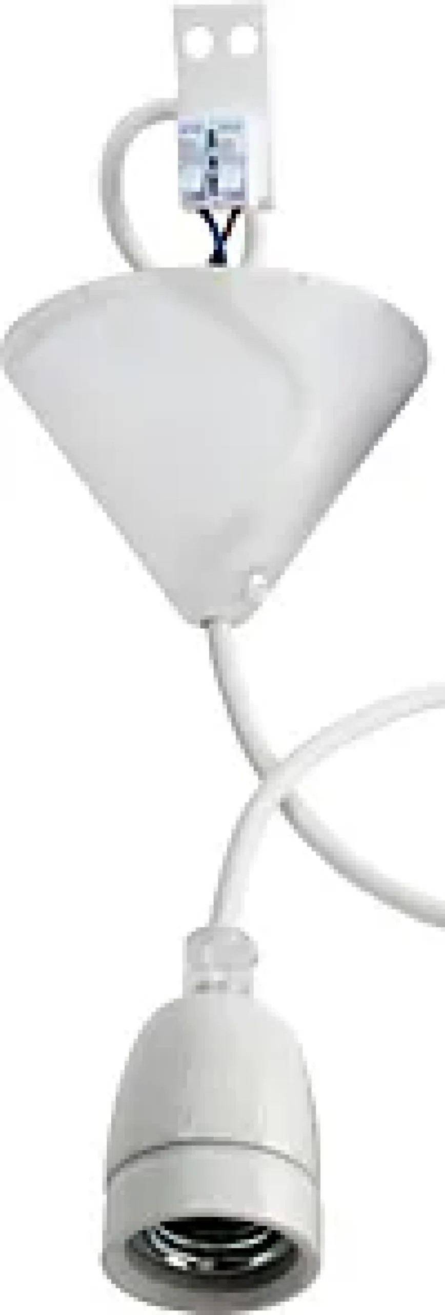Lampeoppheng E27 porselen tekstilkabel 1.8m-Gelia Online